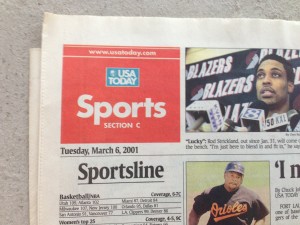 USA Today Publication 2001